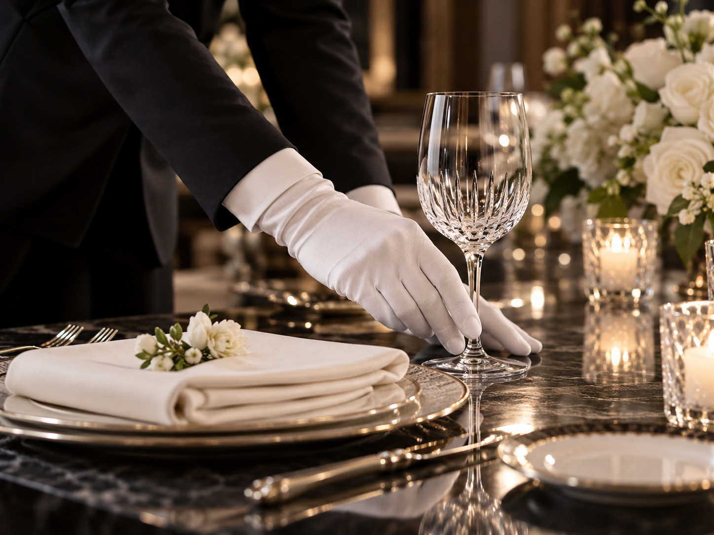 White glove service concept: meticulous care for every detail